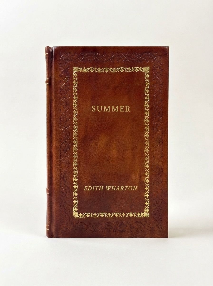 Summer by Edith Wharton — handcrafted leather bound edition with gold embossing