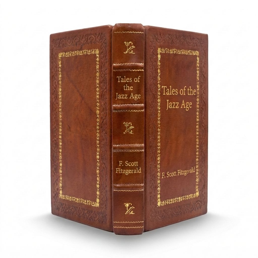 Tales of the Jazz Age by F. Scott Fitzgerald — handcrafted leather bound edition with gold embossing