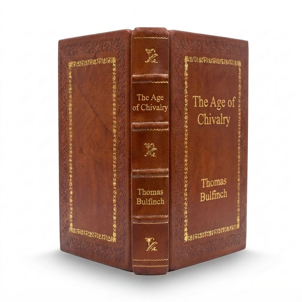 The Age of Chivalry by Thomas Bulfinch — handcrafted leather bound edition with gold embossing
