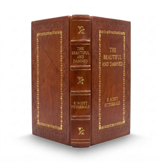 The Beautiful and Damned by F. Scott Fitzgerald — handcrafted leather bound edition with gold embossing