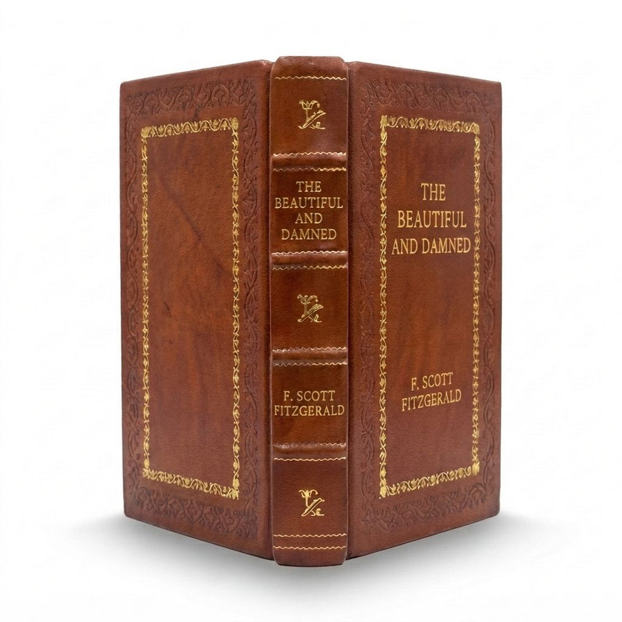 The Beautiful and Damned by F. Scott Fitzgerald — handcrafted leather bound edition with gold embossing