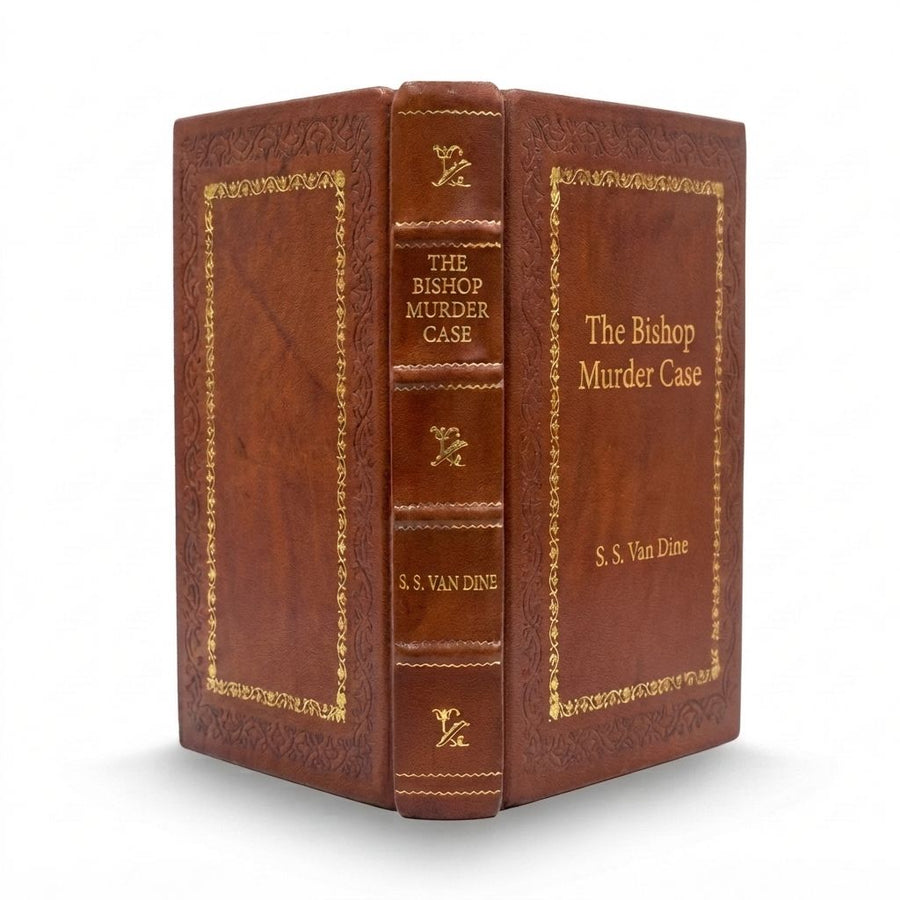 The Bishop Murder Case by S. S. Van Dine — handcrafted leather bound edition with gold embossing