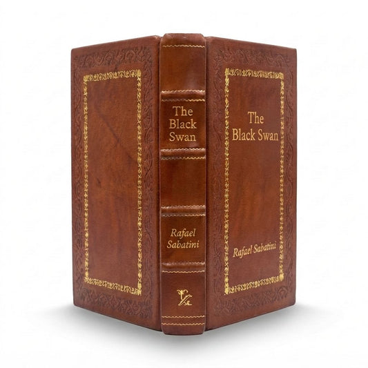 The Black Swan by Rafael Sabatini — handcrafted leather bound edition with gold embossing