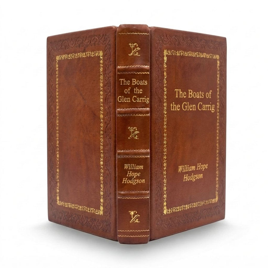 The Boats of the Glen Carrig by William Hope Hodgson — handcrafted leather bound edition with gold embossing