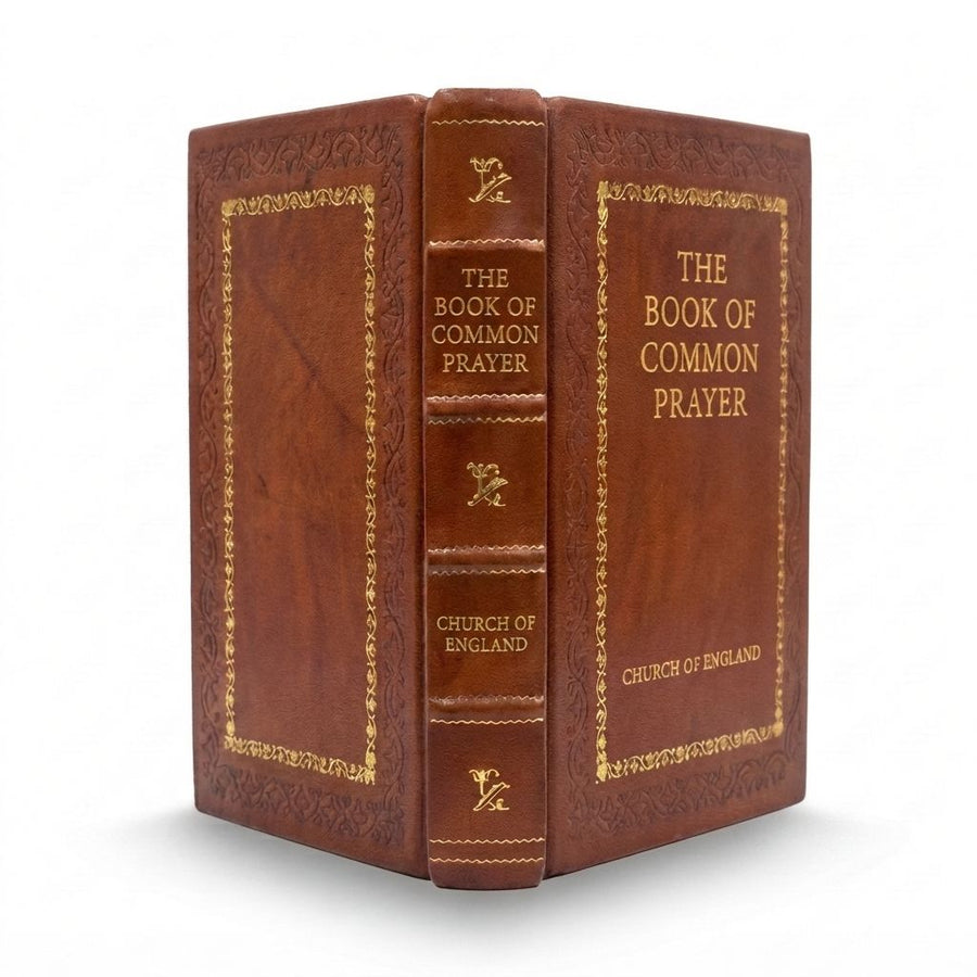 The Book of Common Prayer by Church of England — handcrafted leather bound edition with gold embossing