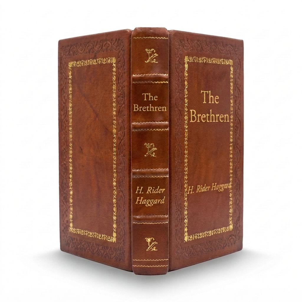 The Brethren by H. Rider Haggard — handcrafted leather bound edition with gold embossing