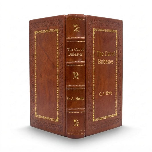 The Cat of Bubastes by G. A. Henty — handcrafted leather bound edition with gold embossing