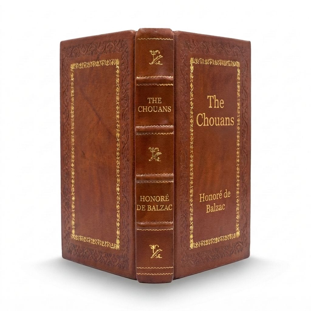 The Chouans by Honoré de Balzac — handcrafted leather bound edition with gold embossing
