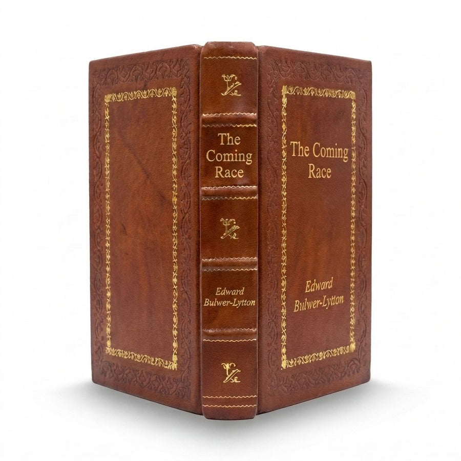 The Coming Race by Edward Bulwer-Lytton — handcrafted leather bound edition with gold embossing