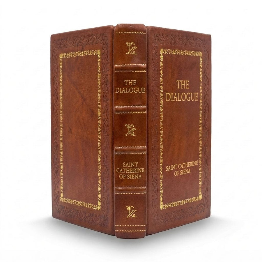 The Dialogue by Saint Catherine of Siena — handcrafted leather bound edition with gold embossing