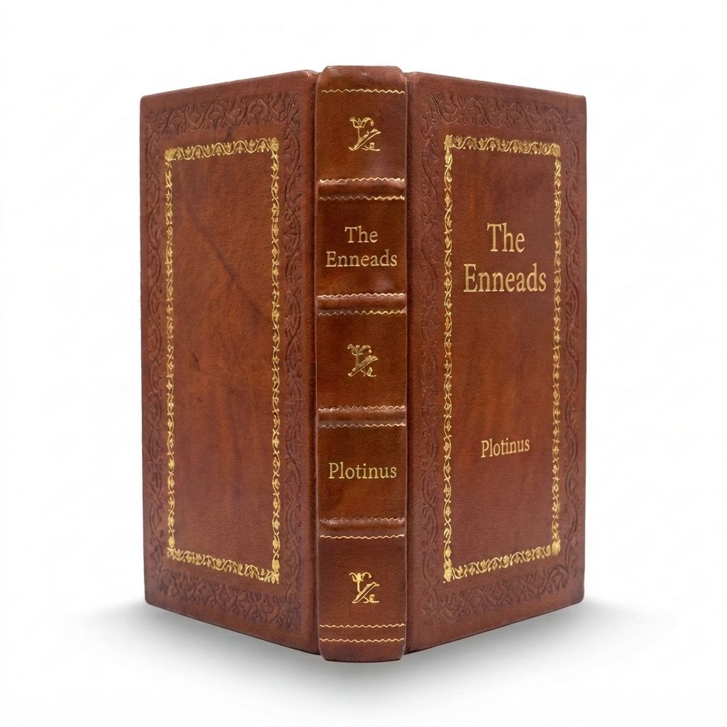 The Enneads by Plotinus — handcrafted leather bound edition with gold embossing