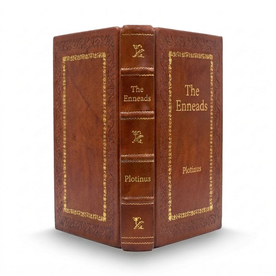 The Enneads by Plotinus — handcrafted leather bound edition with gold embossing