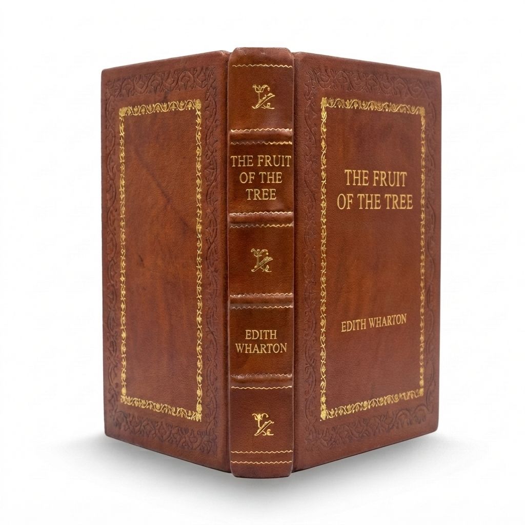 The Fruit of the Tree by Edith Wharton — handcrafted leather bound edition with gold embossing