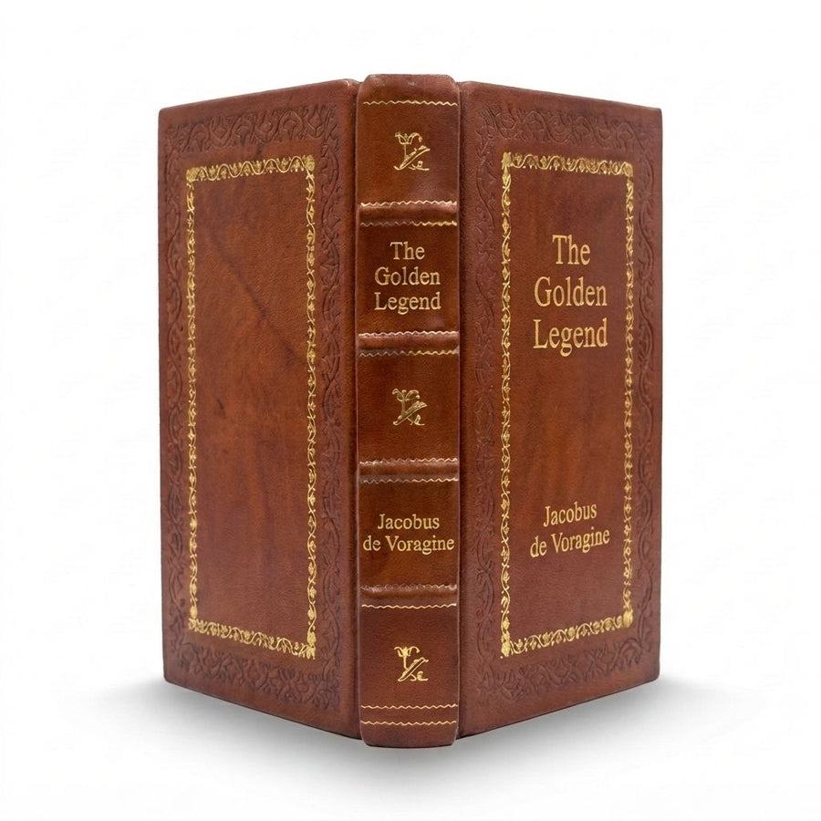 The Golden Legend by Jacobus de Voragine — handcrafted leather bound edition with gold embossing