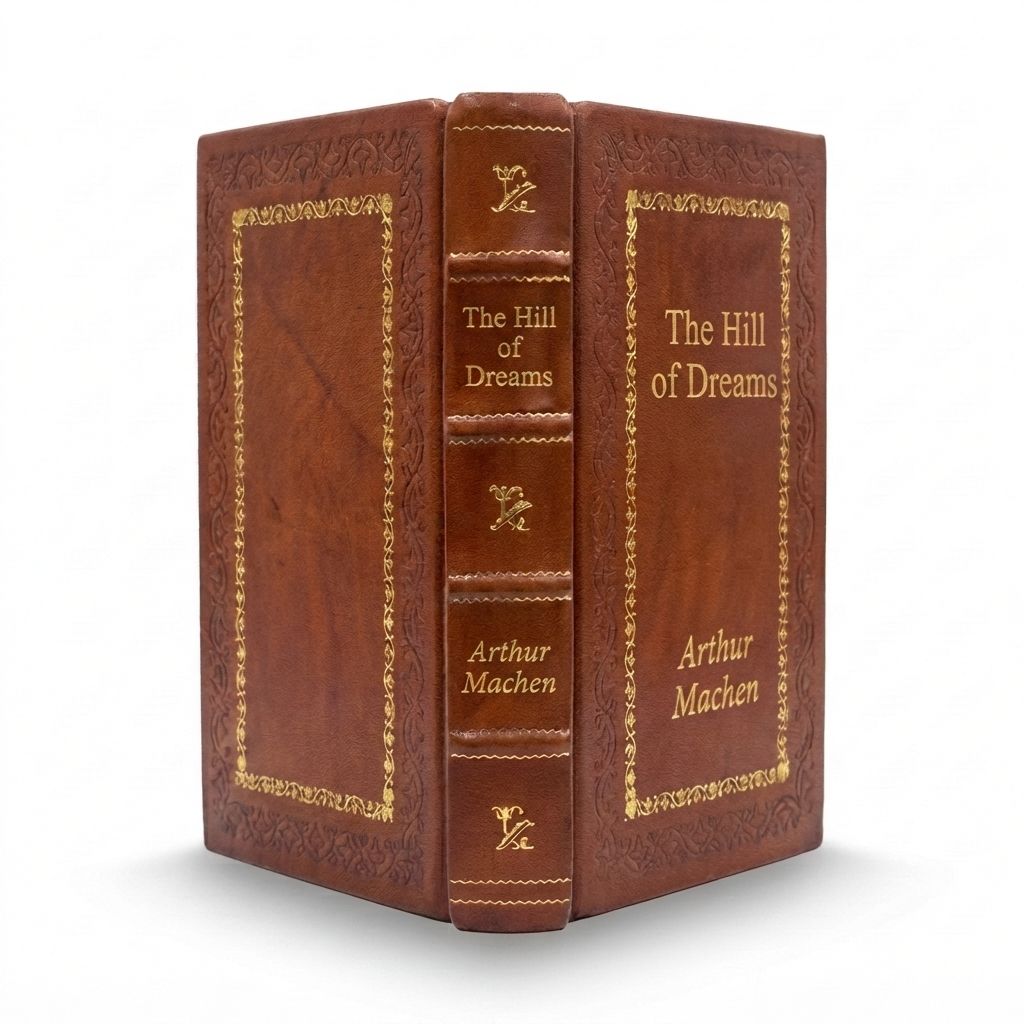 The Hill of Dreams by Arthur Machen — handcrafted leather bound edition with gold embossing