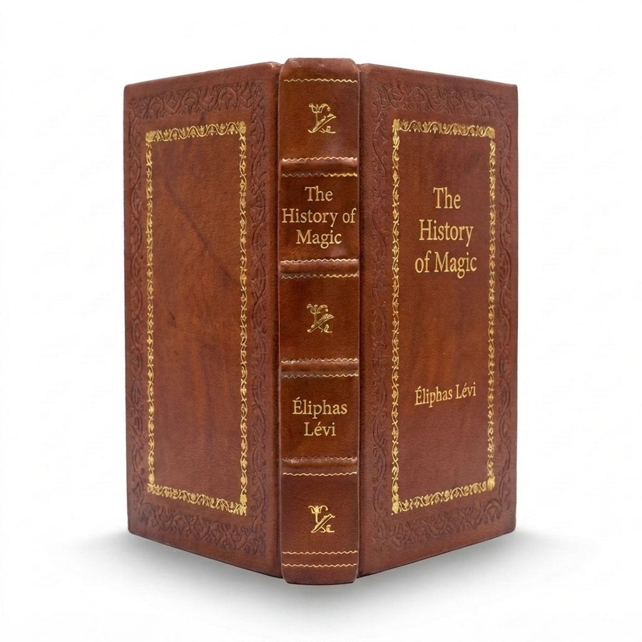 The History of Magic by liphas Lvi — handcrafted leather bound edition with gold embossing