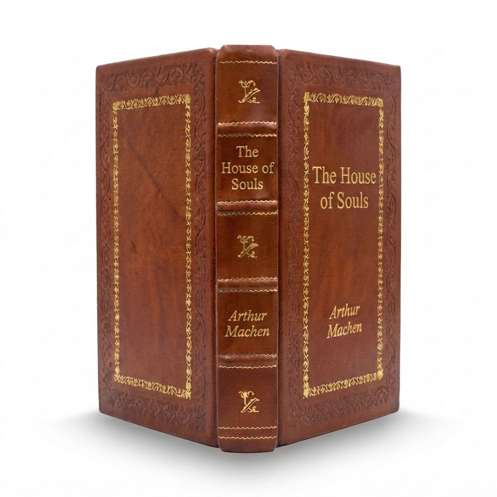 The House of Souls by Arthur Machen — handcrafted leather bound edition with gold embossing