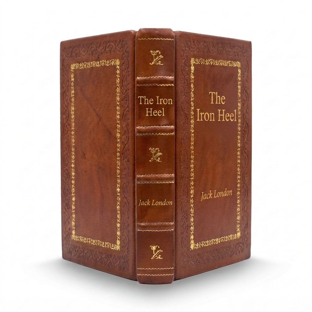 The Iron Heel by Jack London — handcrafted leather bound edition with gold embossing