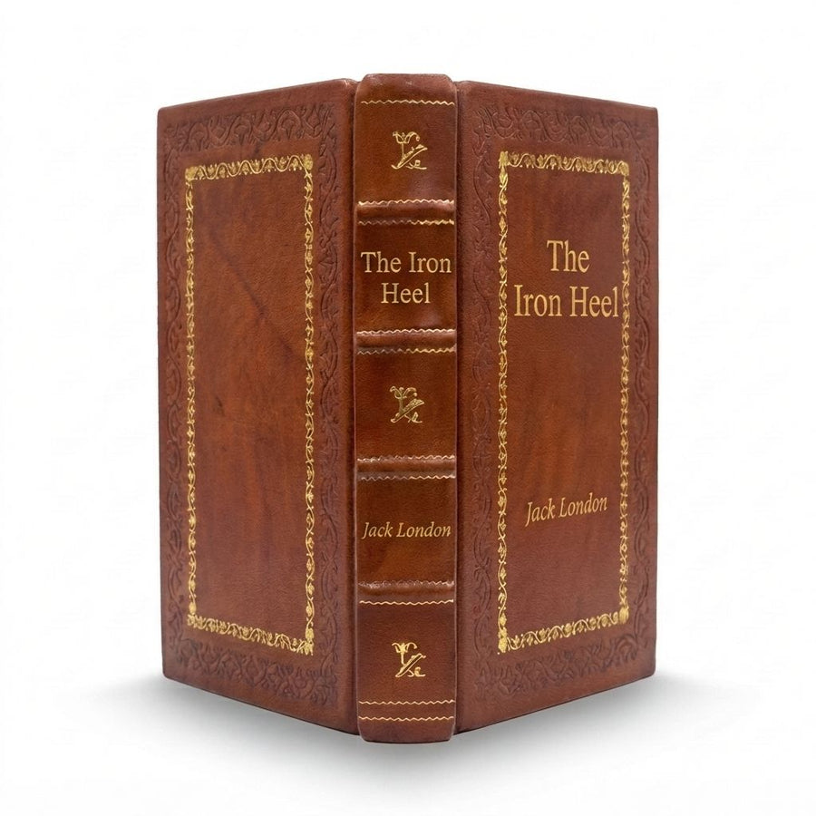 The Iron Heel by Jack London — handcrafted leather bound edition with gold embossing