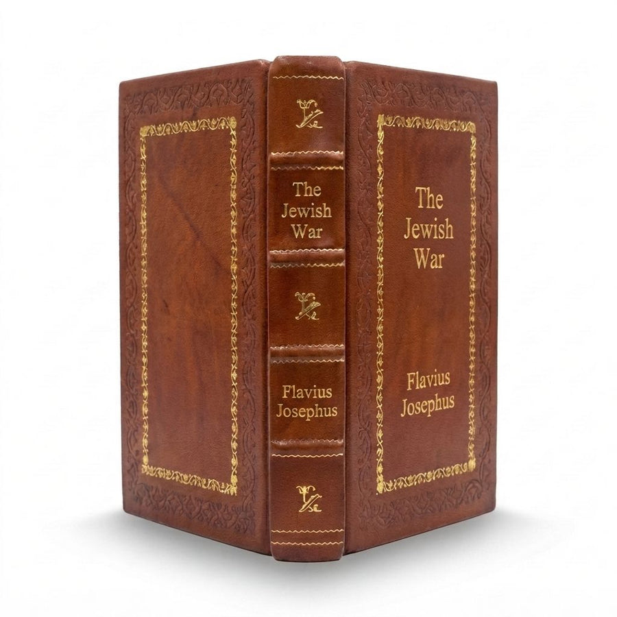 The Jewish War by Flavius Josephus — handcrafted leather bound edition with gold embossing