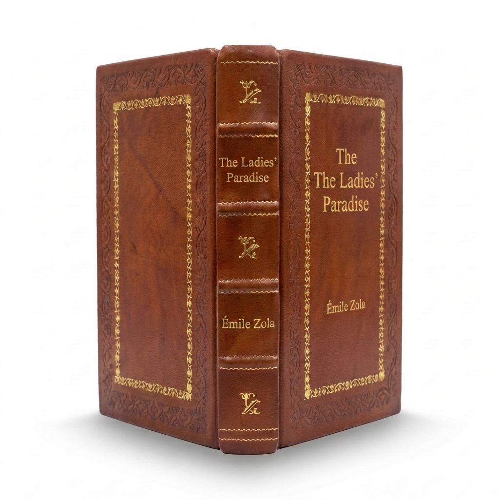 The Ladies' Paradise by Émile Zola — handcrafted leather bound edition with gold embossing