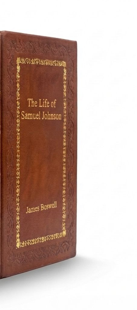 The Life of Samuel Johnson by James Boswell — handcrafted leather bound edition with gold embossing