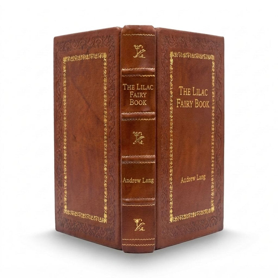 The Lilac Fairy Book by Andrew Lang — handcrafted leather bound edition with gold embossing