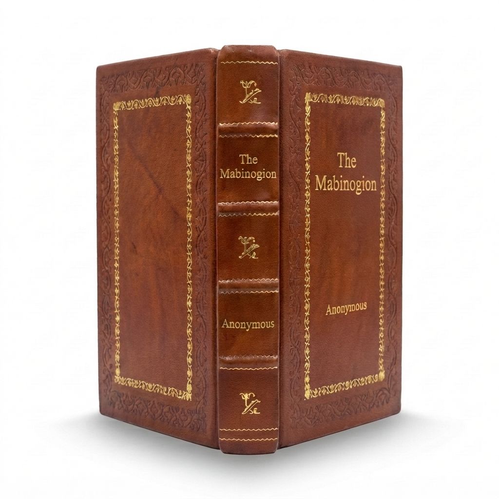 The Mabinogion by Anonymous — handcrafted leather bound edition with gold embossing