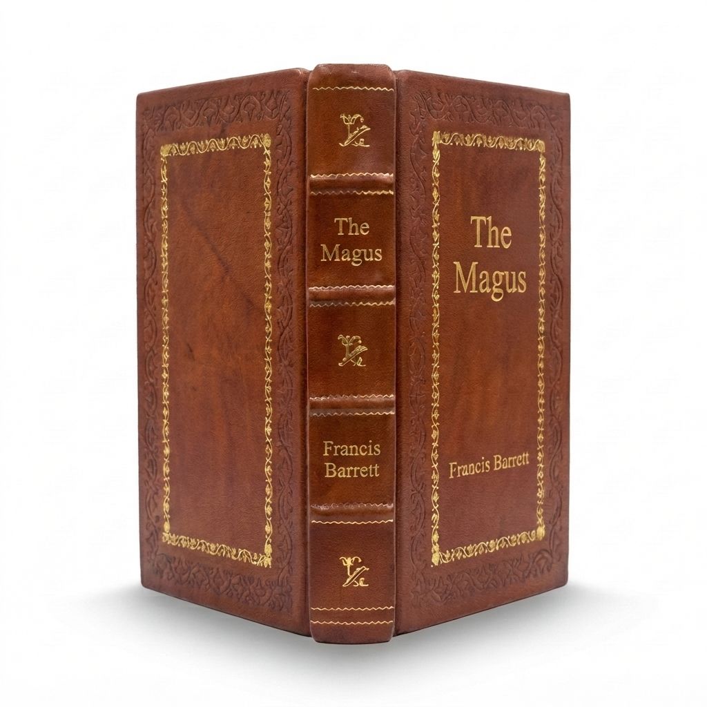 The Magus by Francis Barrett — handcrafted leather bound edition with gold embossing