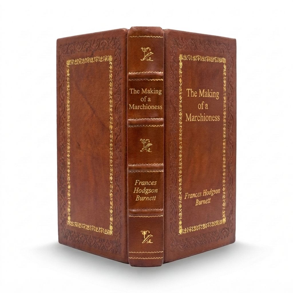 The Making of a Marchioness by Frances Hodgson Burnett — handcrafted leather bound edition with gold embossing