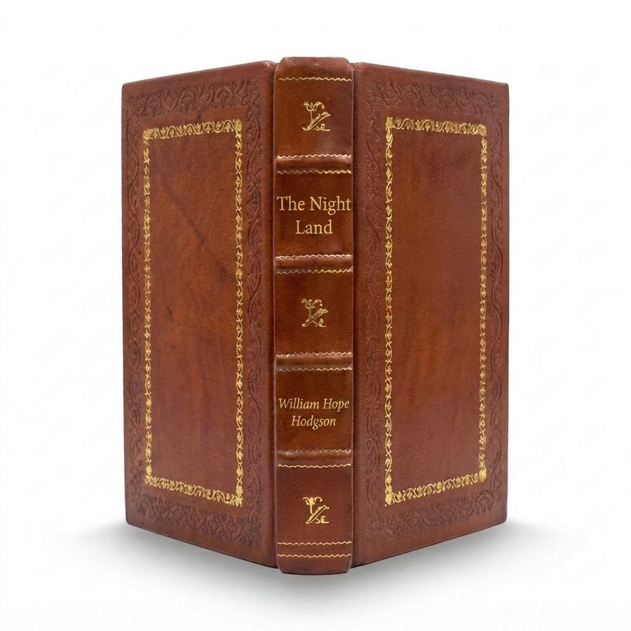 The Night Land by William Hope Hodgson — handcrafted leather bound edition with gold embossing