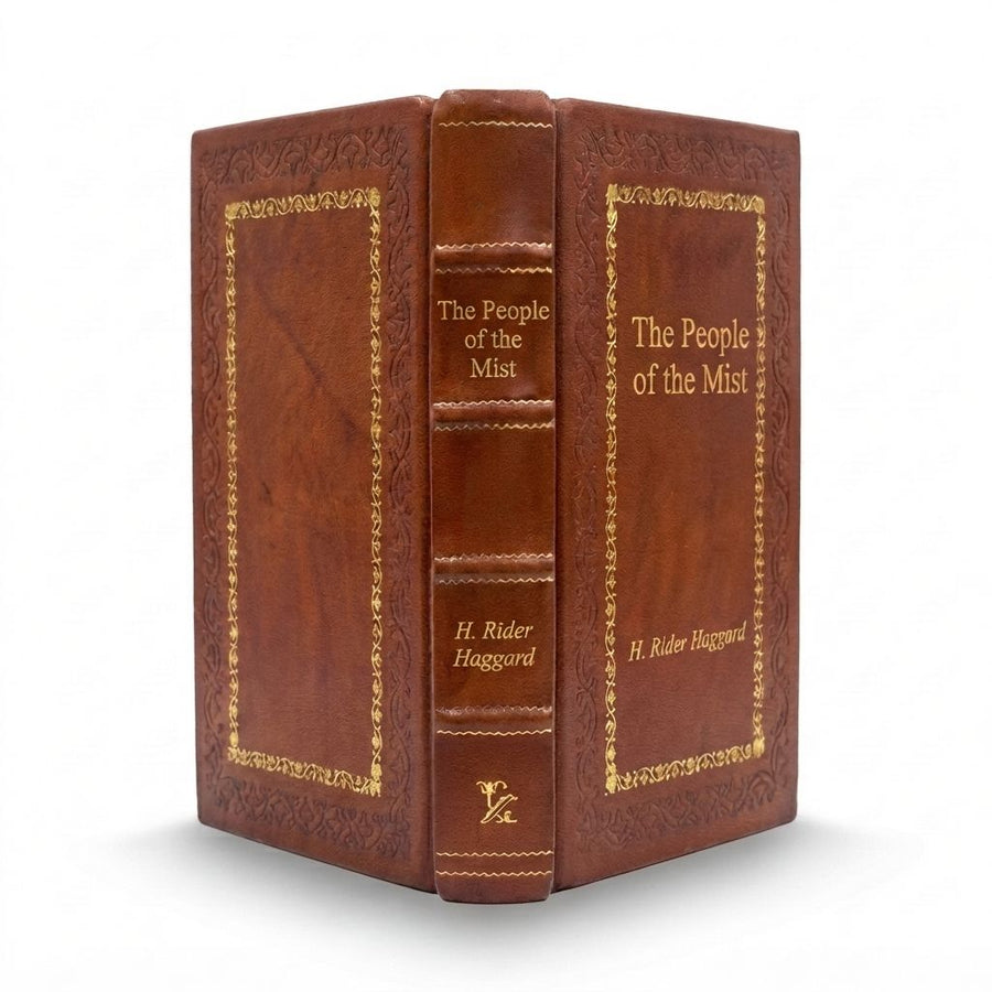 The People of the Mist by H. Rider Haggard — handcrafted leather bound edition with gold embossing