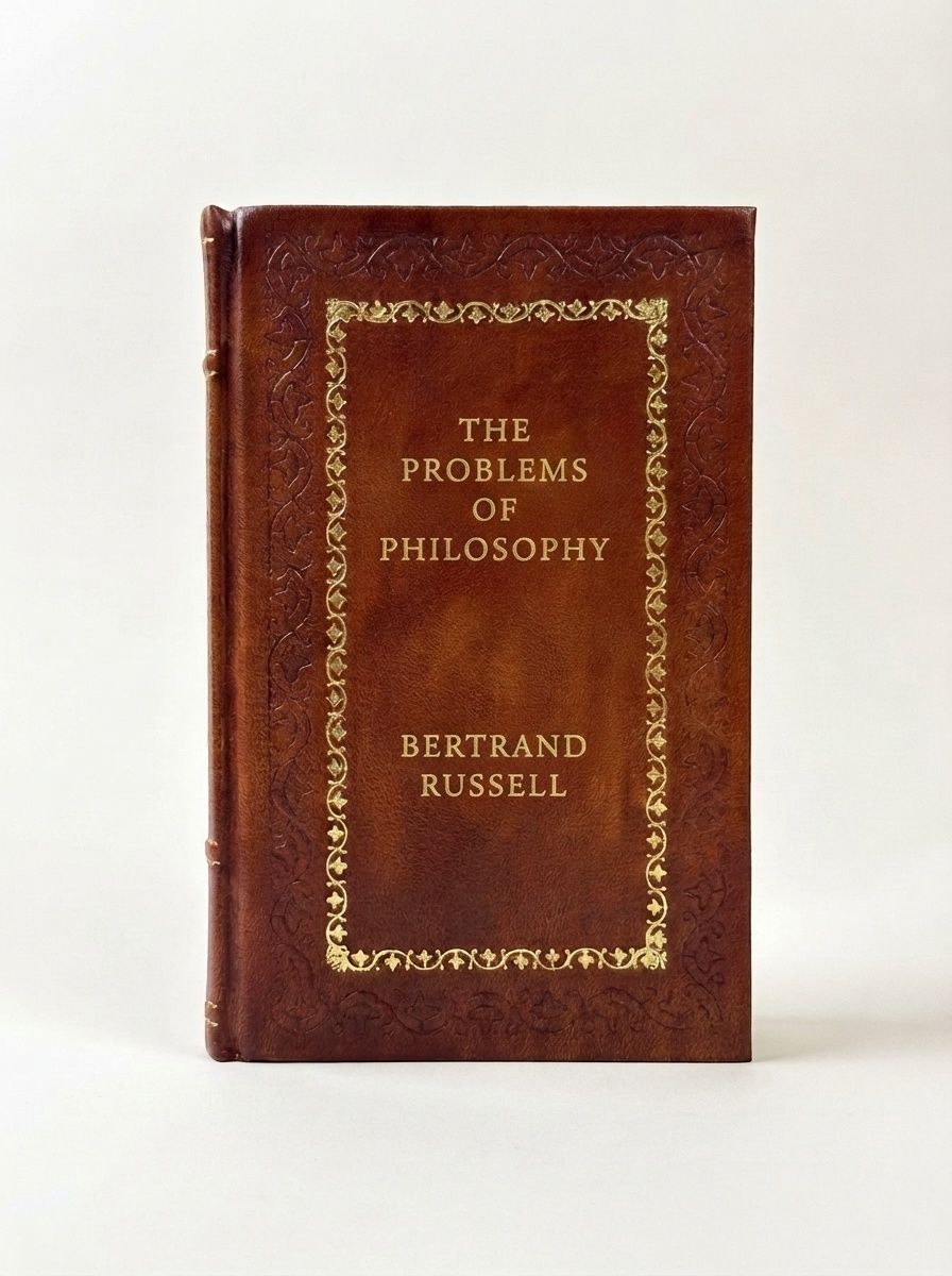 The Problems of Philosophy by Bertrand Russell — handcrafted leather bound edition with gold embossing