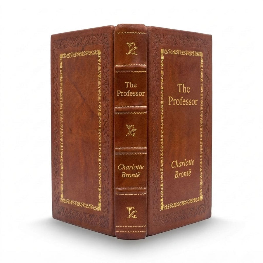 The Professor by Charlotte Brontë — handcrafted leather bound edition with gold embossing