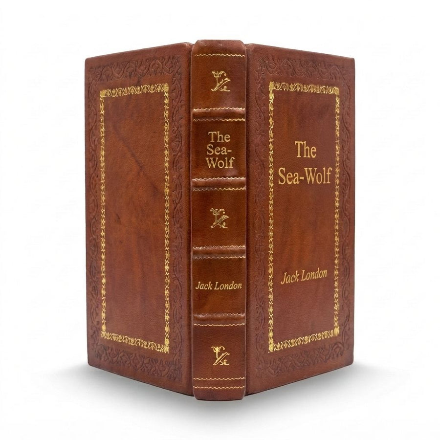 The Sea-Wolf by Jack London — handcrafted leather bound edition with gold embossing