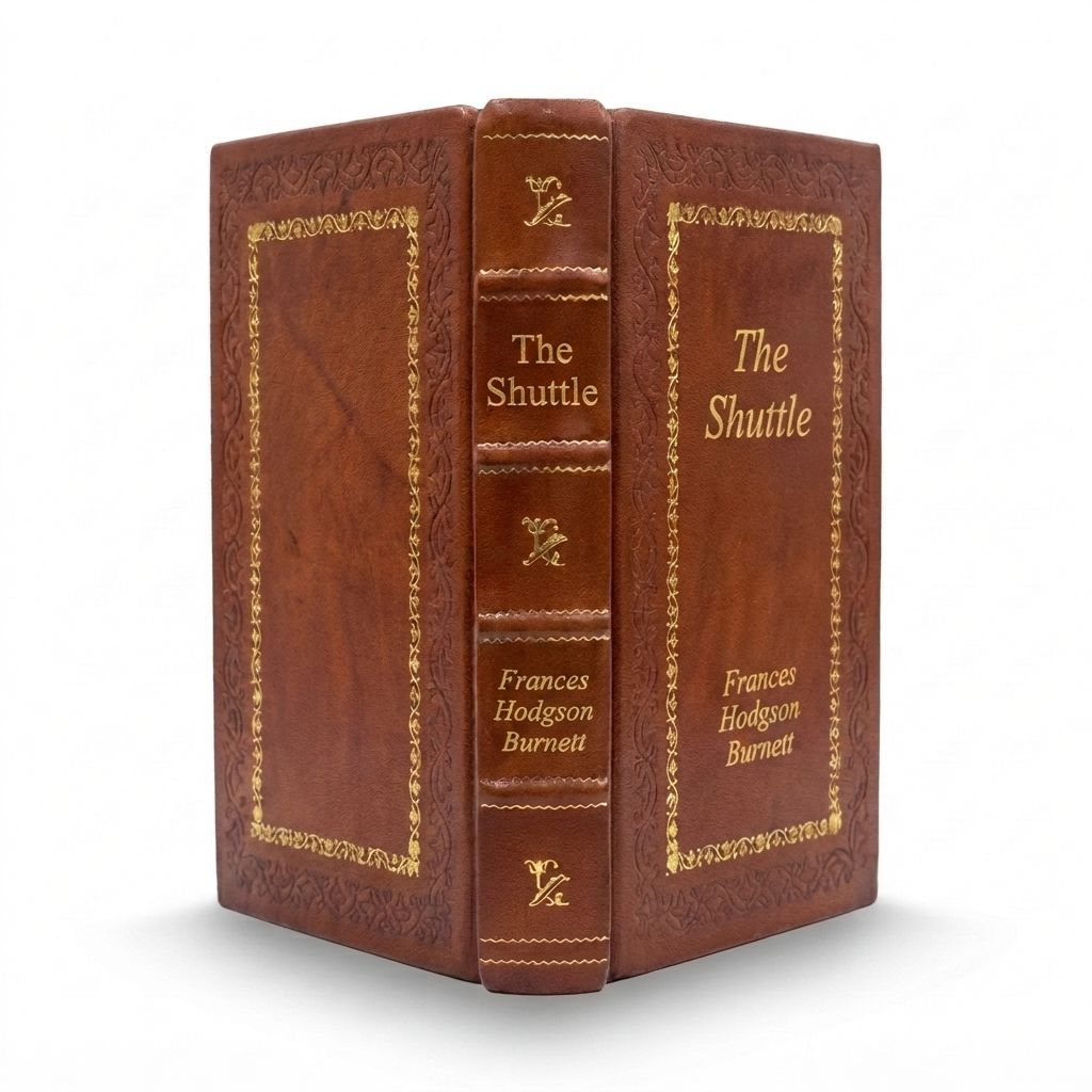 The Shuttle by Frances Hodgson Burnett — handcrafted leather bound edition with gold embossing