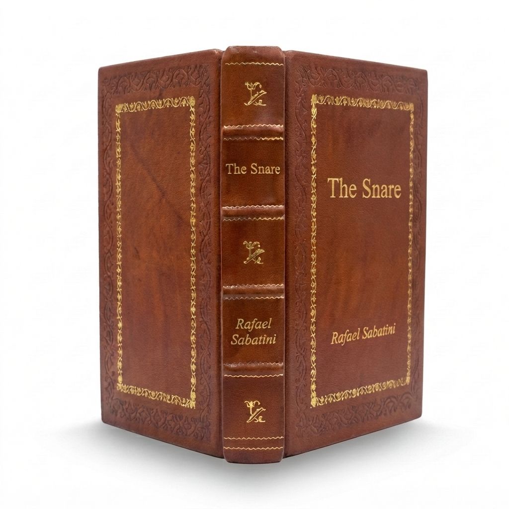 The Snare by Rafael Sabatini — handcrafted leather bound edition with gold embossing