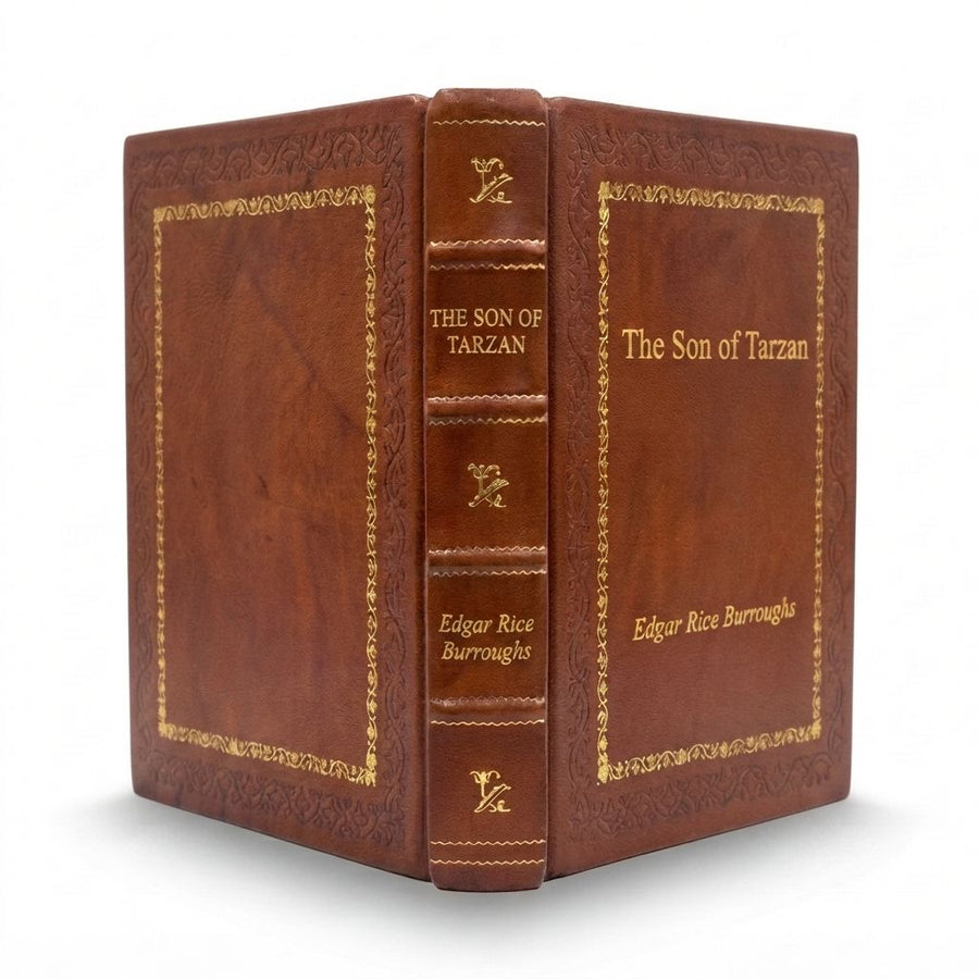 The Son of Tarzan by Edgar Rice Burroughs — handcrafted leather bound edition with gold embossing
