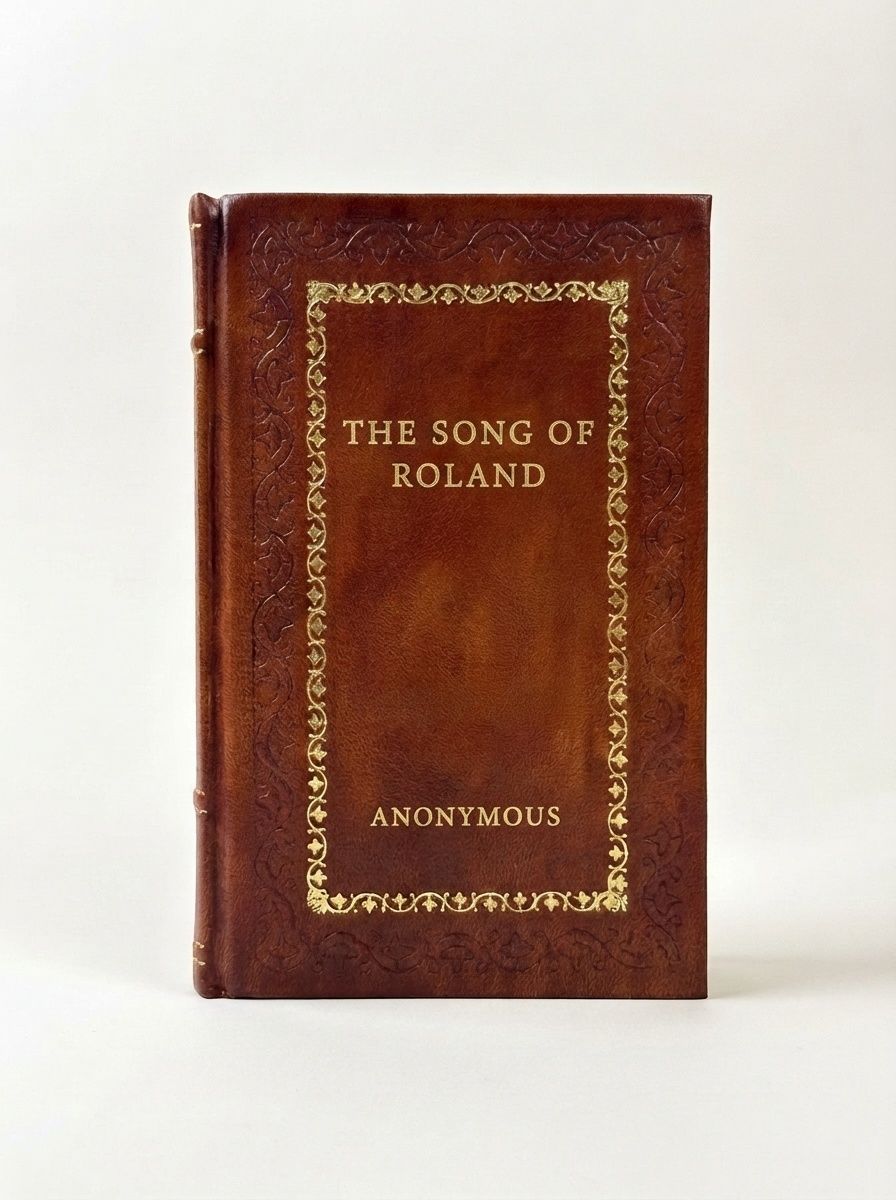 The Song of Roland by Anonymous — handcrafted leather bound edition with gold embossing
