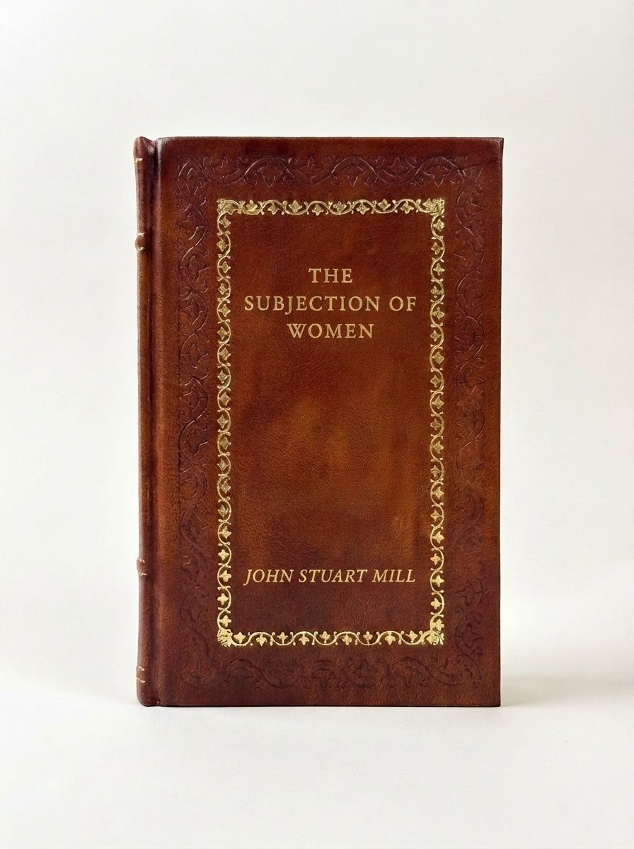 The Subjection of Women by John Stuart Mill — handcrafted leather bound edition with gold embossing