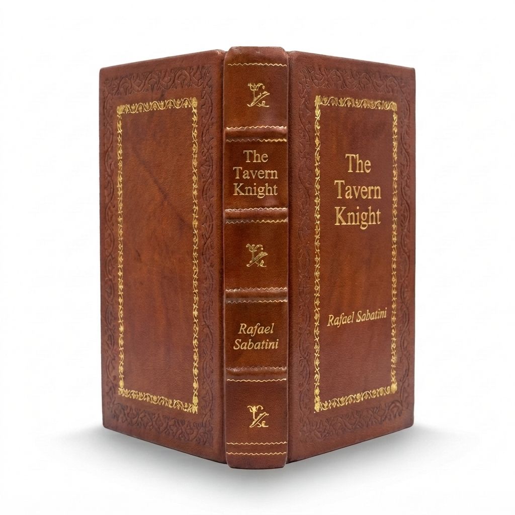 The Tavern Knight by Rafael Sabatini — handcrafted leather bound edition with gold embossing