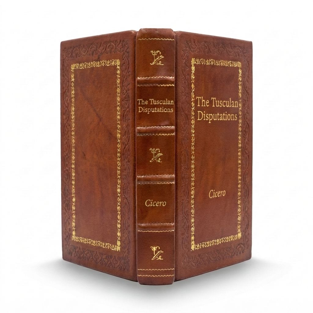 The Tusculan Disputations by Cicero — handcrafted leather bound edition with gold embossing