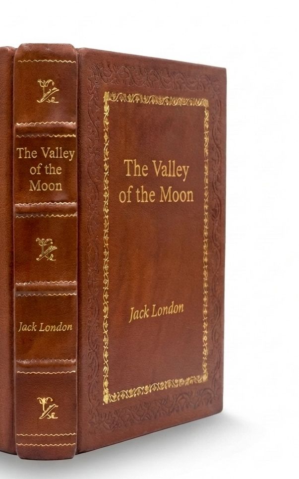 The Valley of the Moon by Jack London — handcrafted leather bound edition with gold embossing