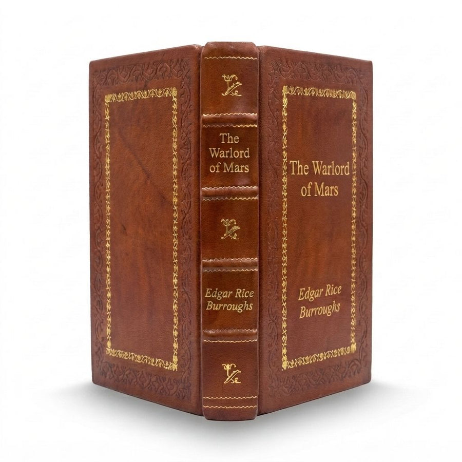 The Warlord of Mars by Edgar Rice Burroughs — handcrafted leather bound edition with gold embossing