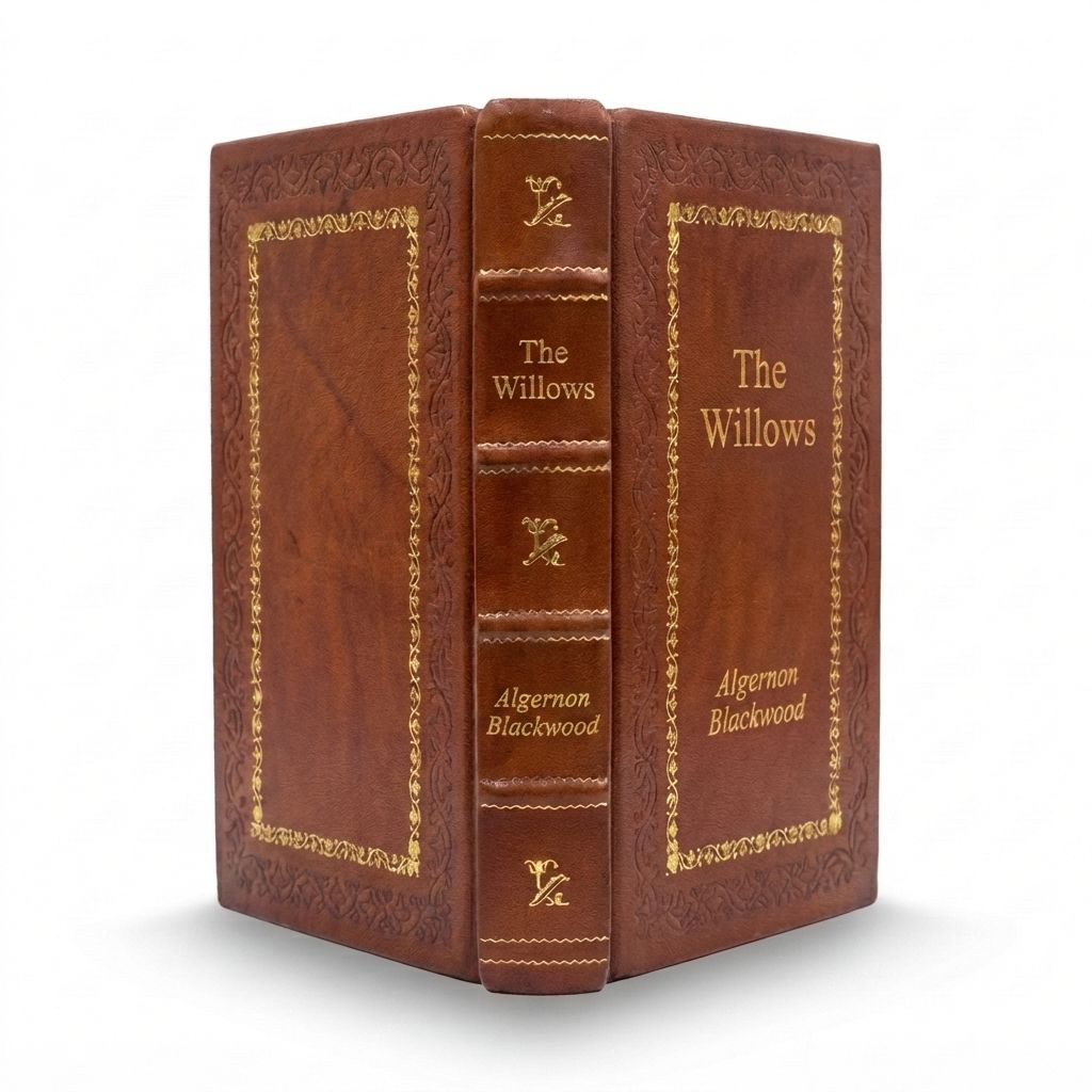 The Willows by Algernon Blackwood — handcrafted leather bound edition with gold embossing