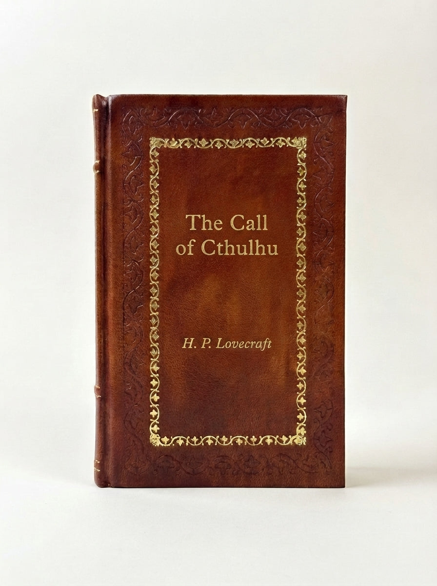 The Call of Cthulhu by H. P. Lovecraft handcrafted leather bound edition