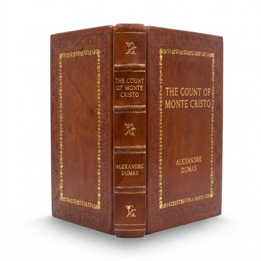 The Count of Monte Cristo by Alexandre Dumas handcrafted leather bound edition