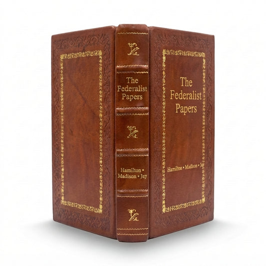 The Federalist Papers by Hamilton, Madison & Jay handcrafted leather bound edition