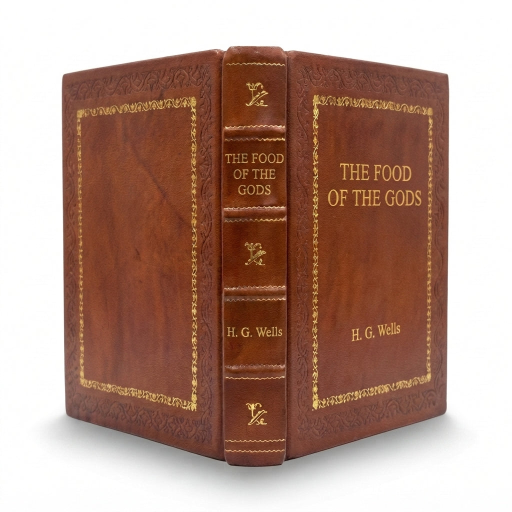 The Food of the Gods by H. G. Wells handcrafted leather bound edition