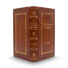 The Railway Children by E. Nesbit handcrafted leather bound edition